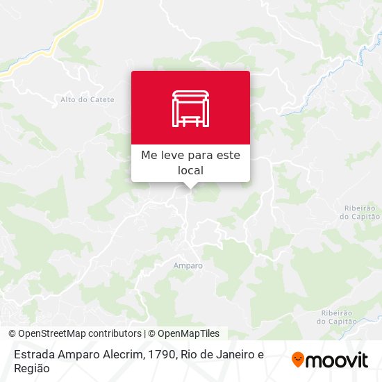 Estrada Amparo Alecrim, 1790 mapa