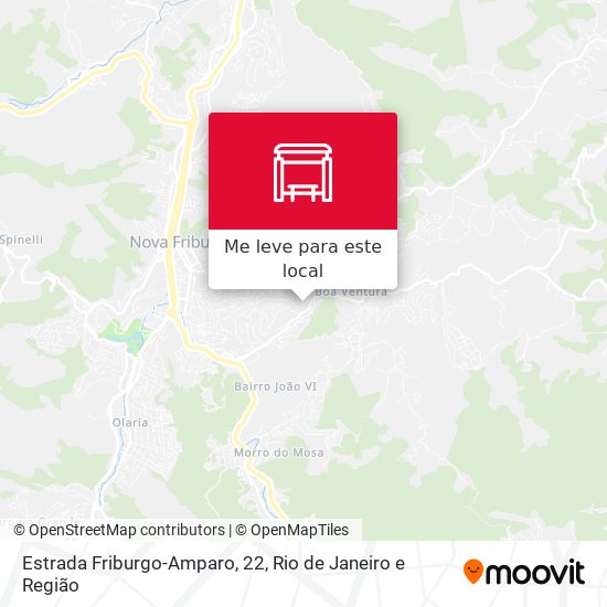 Estrada Friburgo-Amparo, 22 mapa
