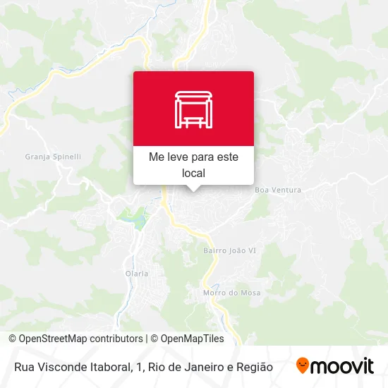 Rua Visconde Itaboral, 1 mapa