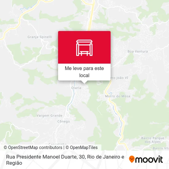 Rua Presidente Manoel Duarte, 30 mapa