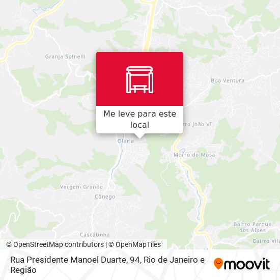 Rua Presidente Manoel Duarte, 94 mapa