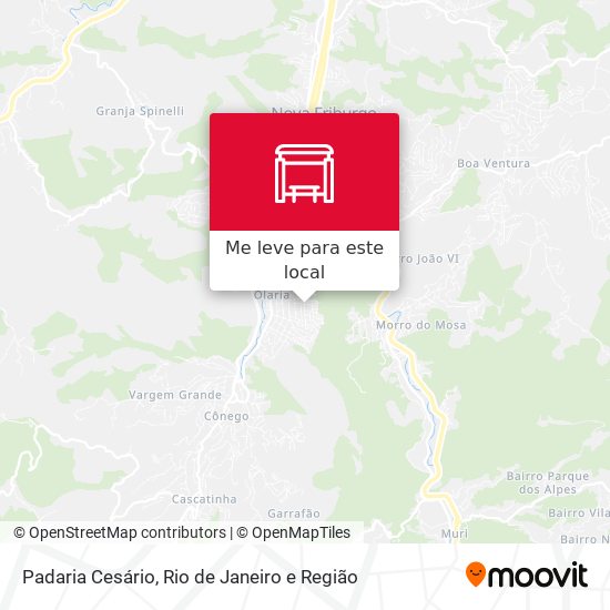 Padaria Cesário mapa