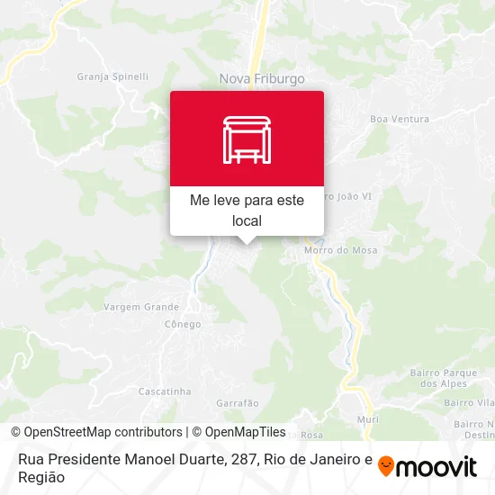Rua Presidente Manoel Duarte, 287 mapa