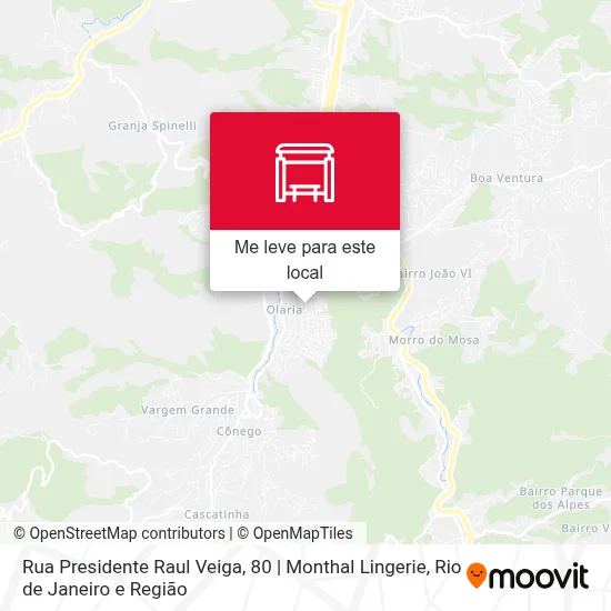 Rua Presidente Raul Veiga, 80 | Monthal Lingerie mapa