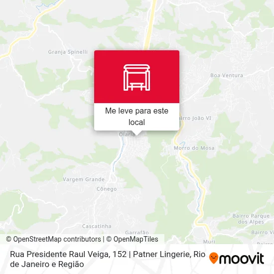 Rua Presidente Raul Veiga, 152 | Patner Lingerie mapa