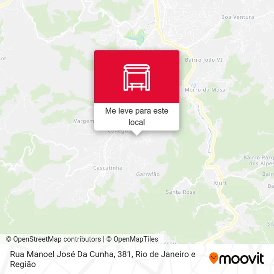 Rua Manoel José Da Cunha, 381 mapa