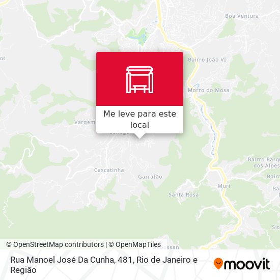 Rua Manoel José Da Cunha, 481 mapa