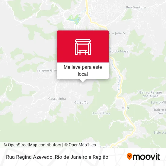 Rua Regina Azevedo mapa