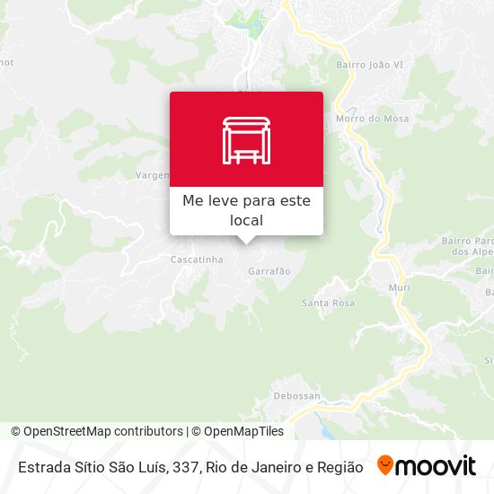Estrada Sítio São Luís, 337 mapa