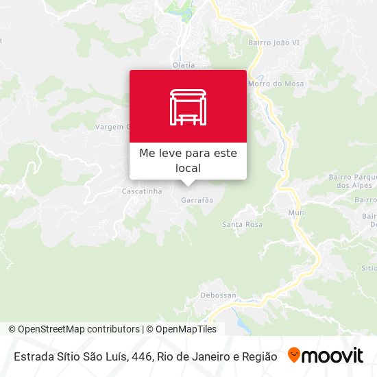 Estrada Sítio São Luís, 446 mapa