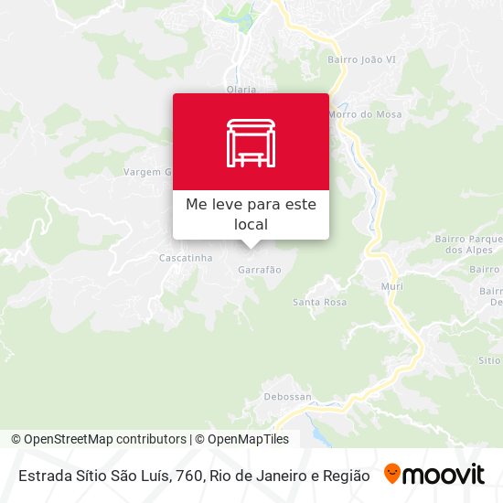Estrada Sítio São Luís, 760 mapa