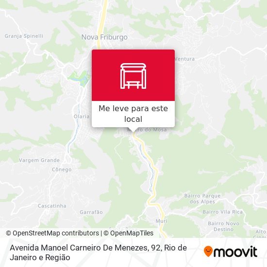 Avenida Manoel Carneiro De Menezes, 92 mapa