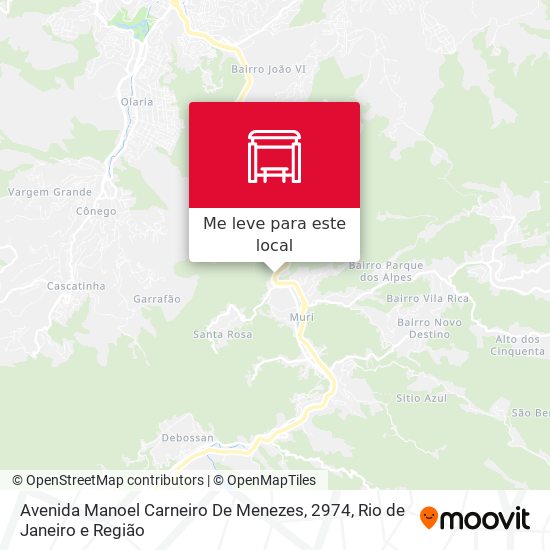 Avenida Manoel Carneiro De Menezes, 2974 mapa