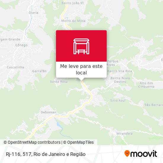 Rj-116, 517 mapa