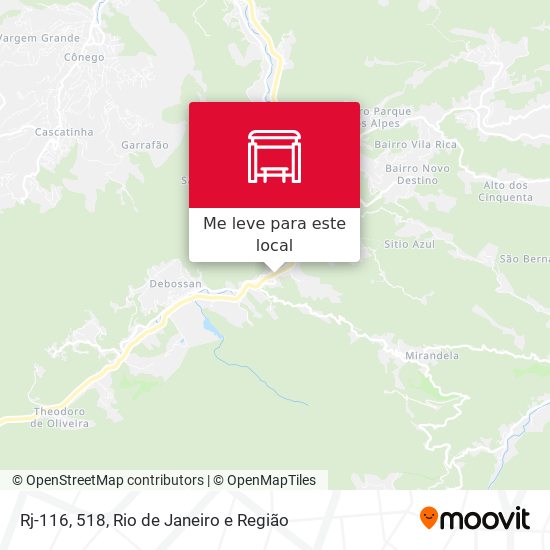 Rj-116, 518 mapa