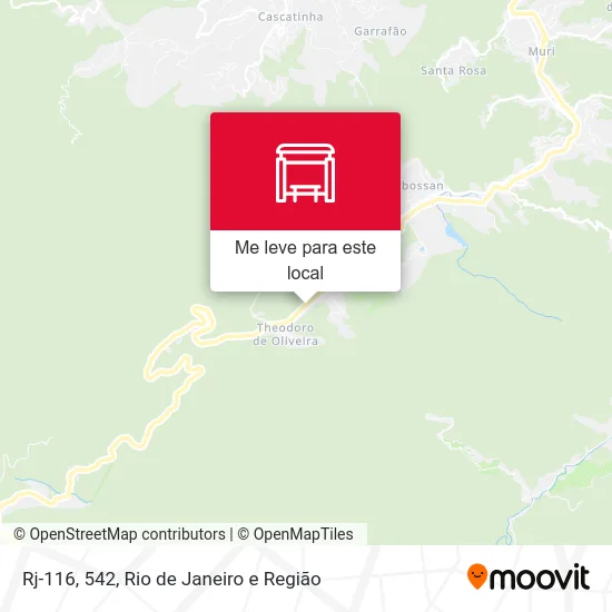 Rj-116, 542 mapa