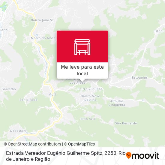 Estrada Vereador Eugênio Guilherme Spitz, 2250 mapa