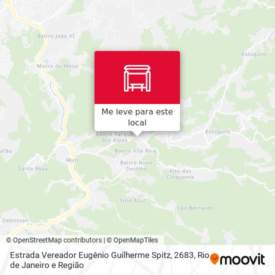 Estrada Vereador Eugênio Guilherme Spitz, 2683 mapa
