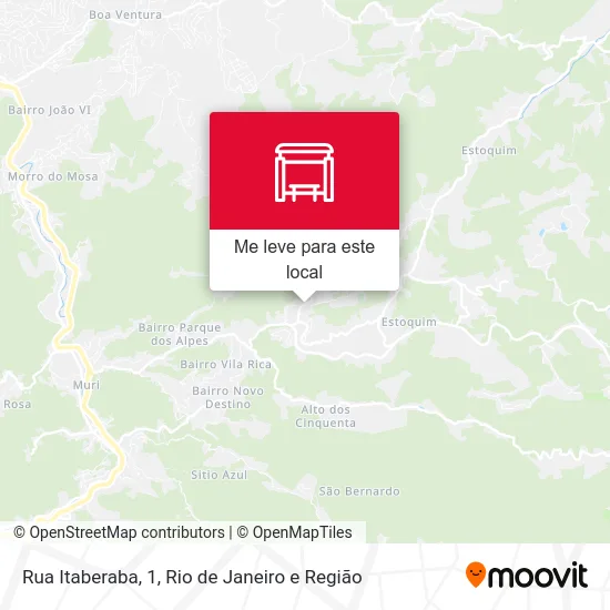 Rua Itaberaba, 1 mapa