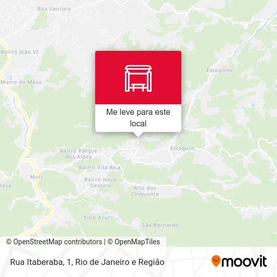 Rua Itaberaba, 1 mapa