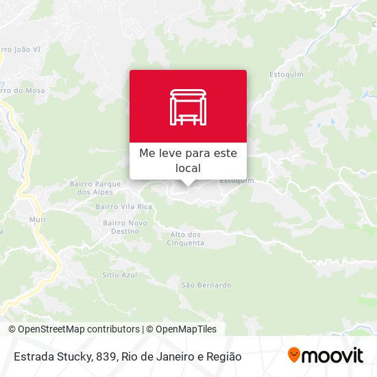 Estrada Stucky, 839 mapa