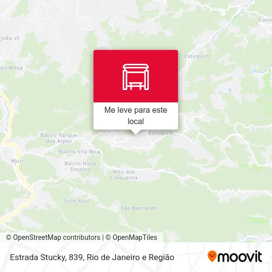 Estrada Stucky, 839 mapa