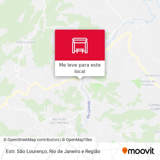 Estr. São Lourenço mapa