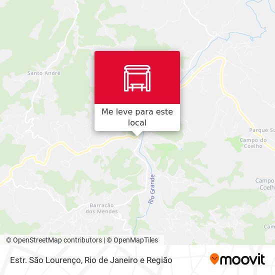Estr. São Lourenço mapa