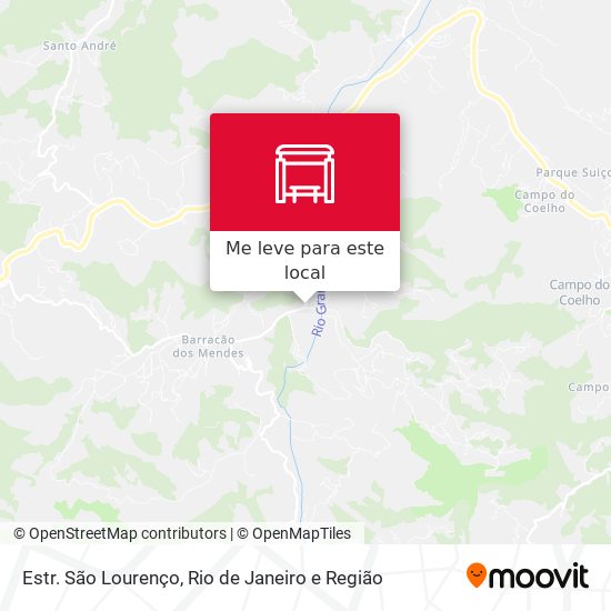 Estr. São Lourenço mapa