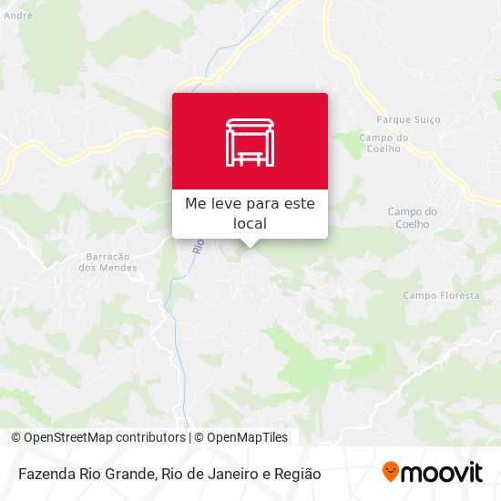 Fazenda Rio Grande mapa