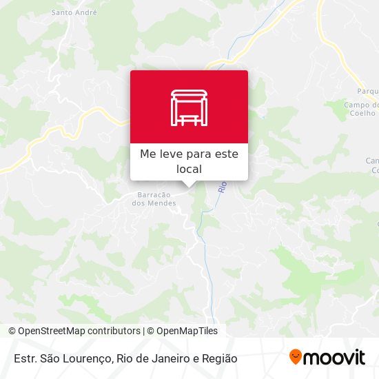 Estr. São Lourenço mapa