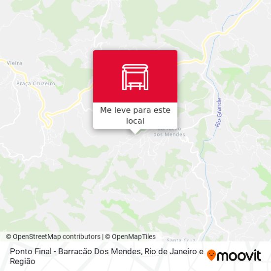 Ponto Final - Barracão Dos Mendes mapa