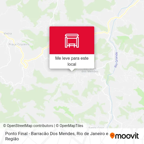 Ponto Final - Barracão Dos Mendes mapa