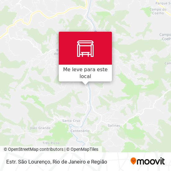 Estr. São Lourenço mapa