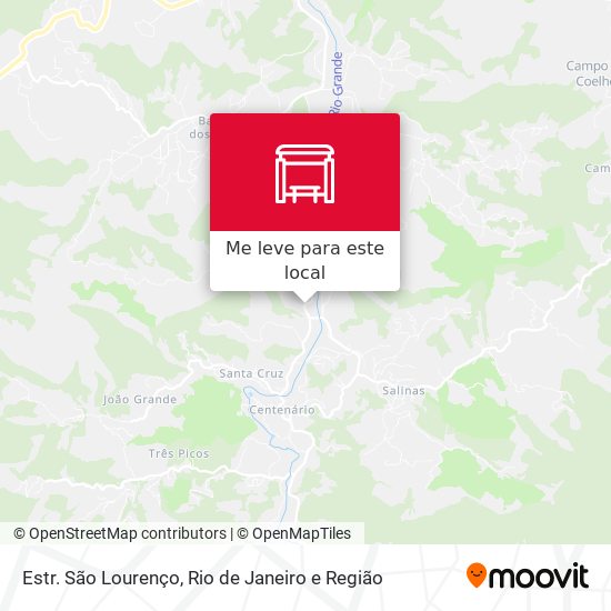 Estr. São Lourenço mapa
