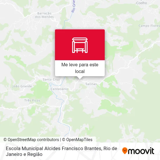 Escola Municipal Alcides Francisco Brantes mapa