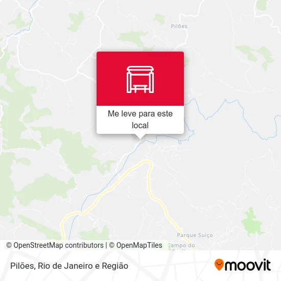 Pilões mapa