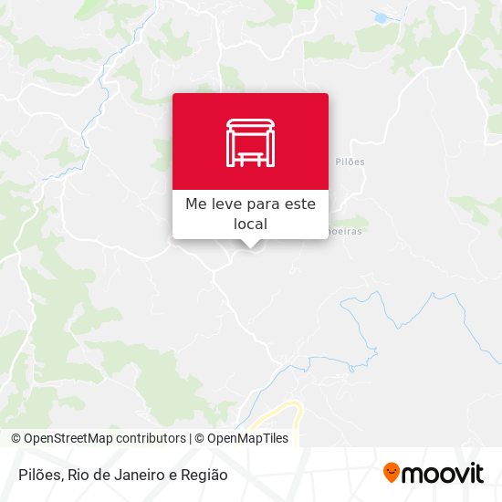 Pilões mapa