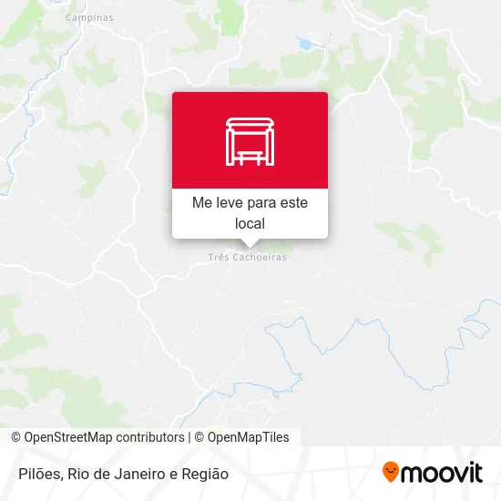 Pilões mapa
