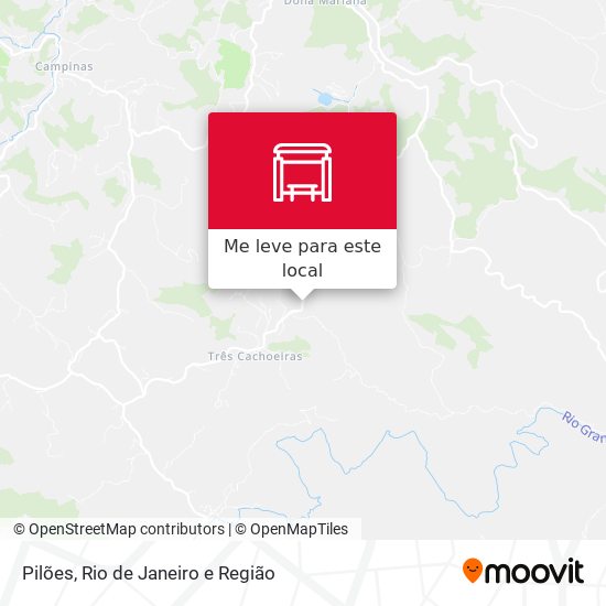 Pilões mapa