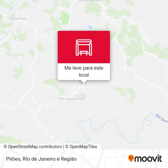 Pilões mapa