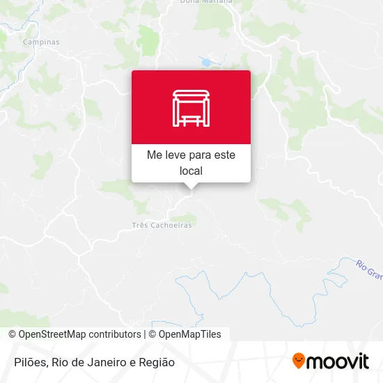 Pilões mapa