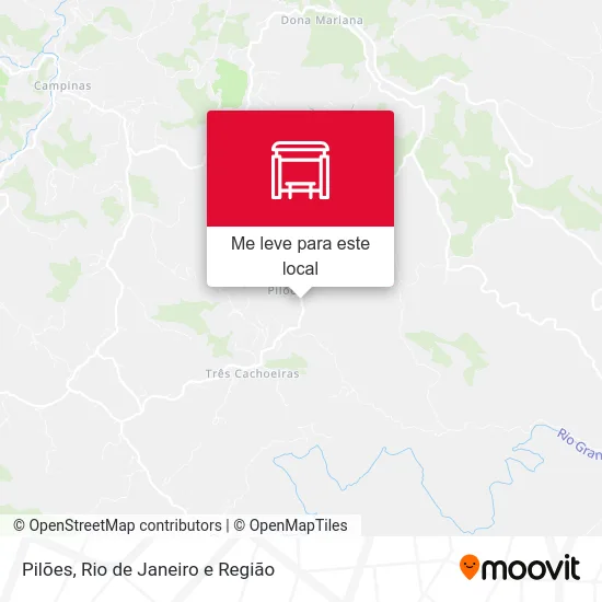 Pilões mapa