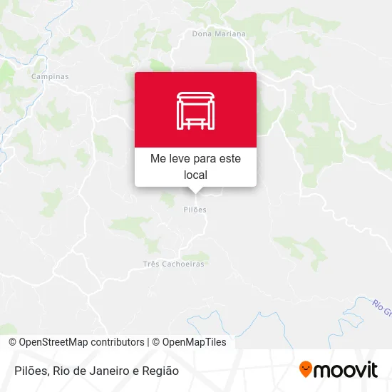 Pilões mapa