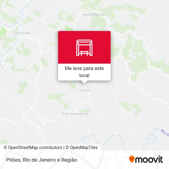 Pilões mapa
