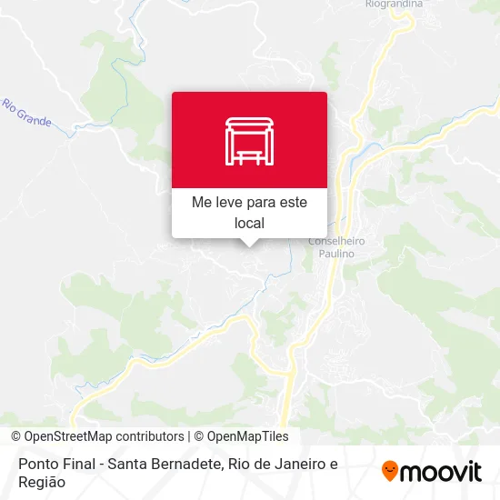 Ponto Final - Santa Bernadete mapa