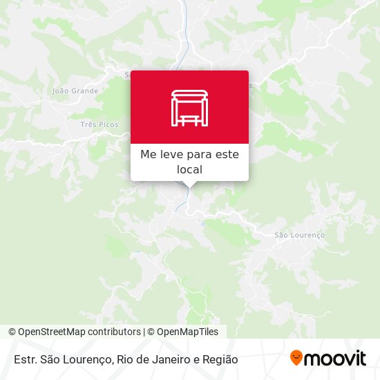 Estr. São Lourenço mapa
