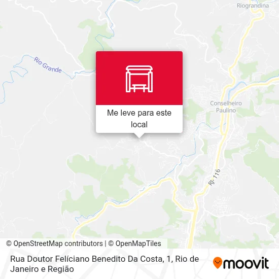 Rua Doutor Felíciano Benedito Da Costa, 1 mapa