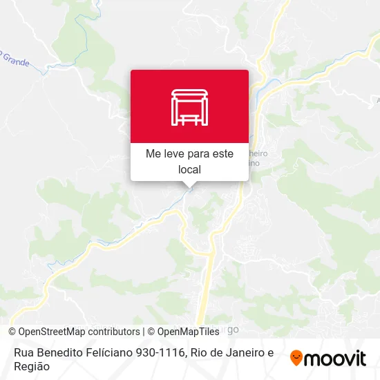 Rua Benedito Felíciano 930-1116 mapa