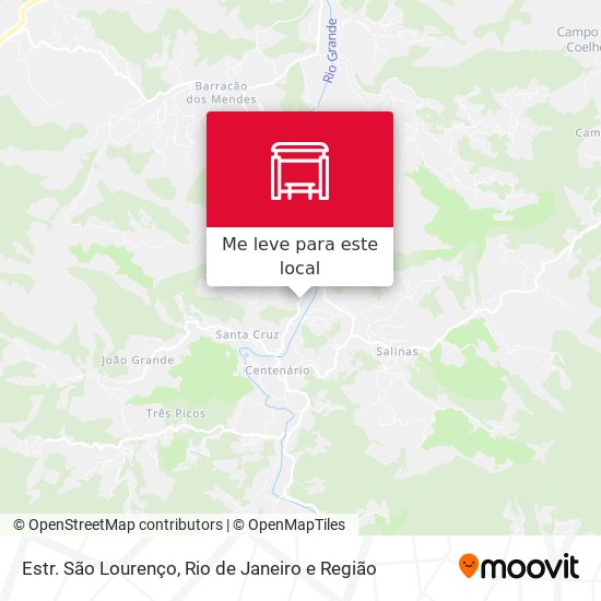 Estr. São Lourenço mapa